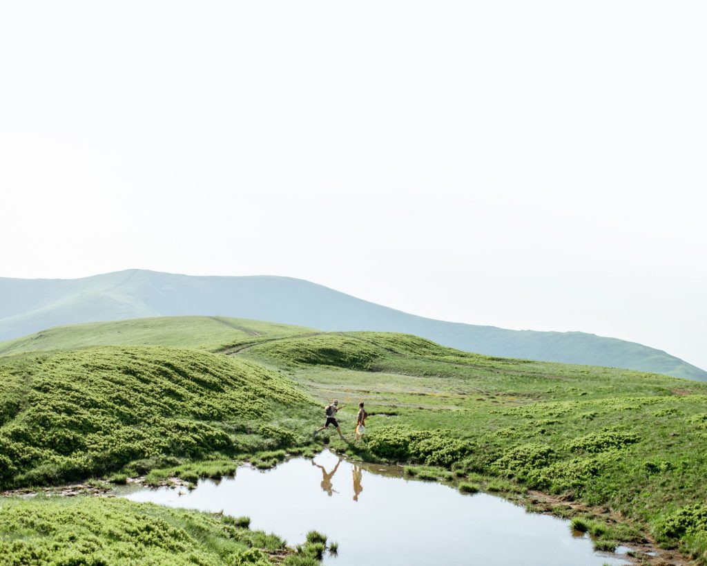 Point d'eau au milieu d'une montagne