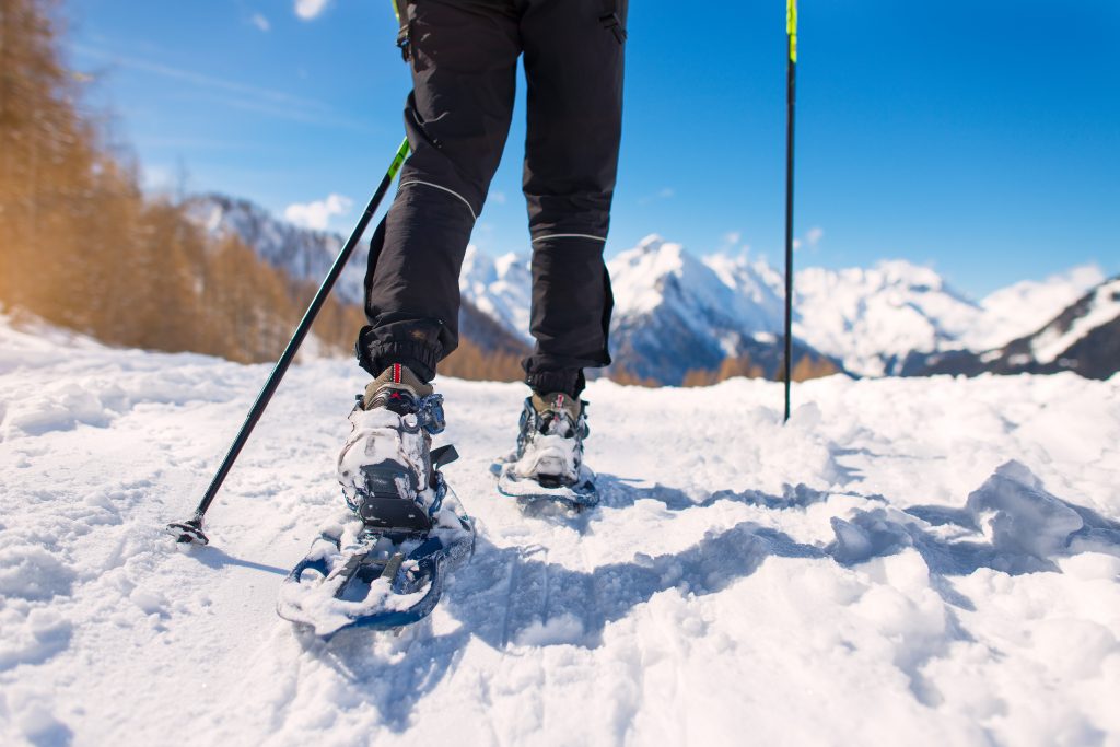 Raquettes dans la neige