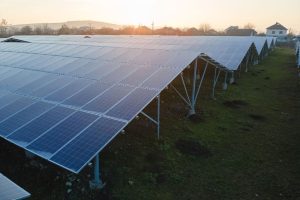 Champs de panneaux solaires
