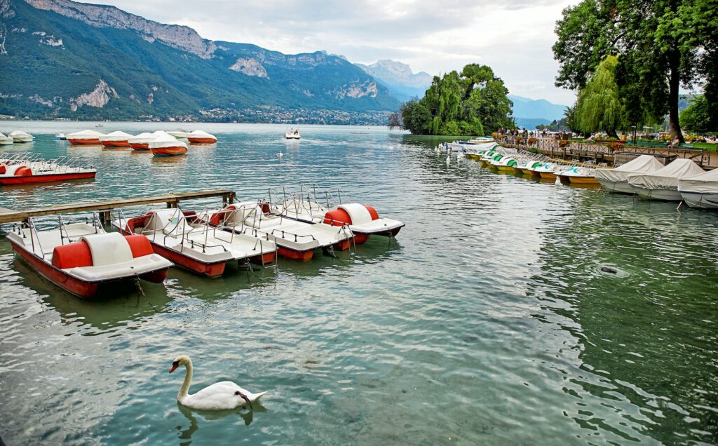 Magnifique vue du lac d'Annecy