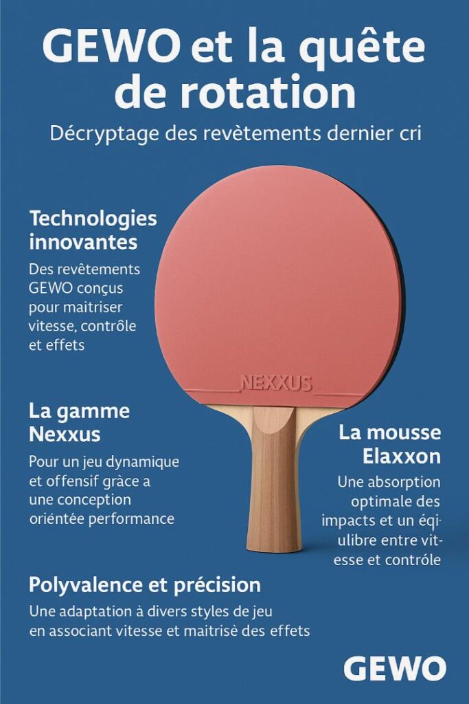 revetement gewo tennis table